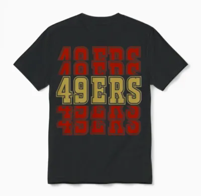49ers Unisex T-Shirt - Black