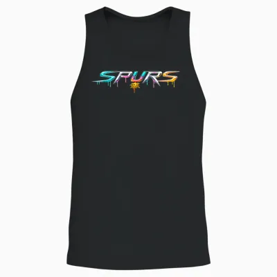 Retro Spurs Vintage Unisex Tank Top - Black