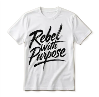 Rebel with Purpose Unisex T-Shirt - White