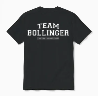 Team Bollinger | Stolzer Familienname, Nachname Geschenk Unisex T-Shirt - Black