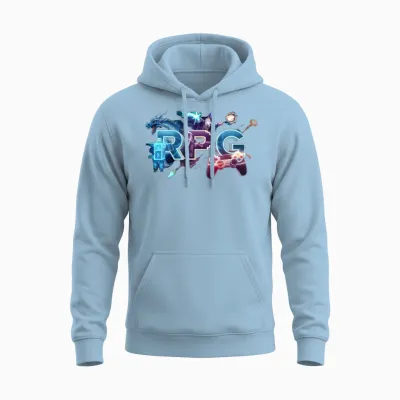 Rpg Fantasy - Gaming/merch Unisex Hoodie - Light Blue
