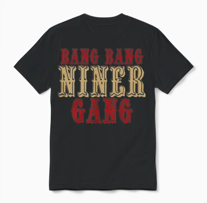 Bang Bang Niner Gang! Unisex T-Shirt in Black