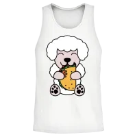 Poodle Taco Lover Unisex Tank Top - White – 2