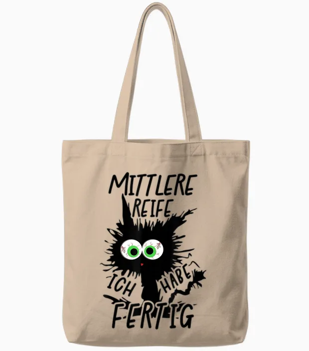 Mittlere Reife Ich Habe Fertig 2026 Mittlere Reife Geschafft Tote Bags in Natural