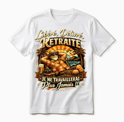 Gift Retirement Man Released Original Humor Unisex T-Shirt - White