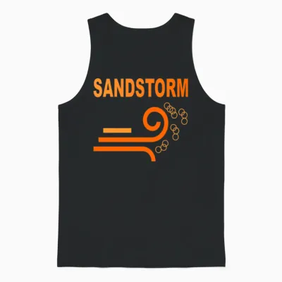 Sandstorm Retro Nostalgia Unisex Tank Top - Black