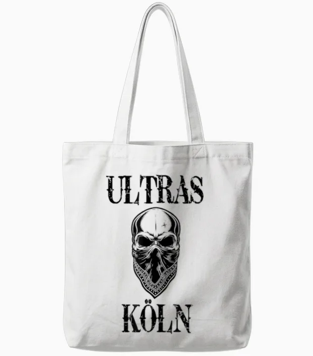 Köln Shirt Kölner Ultras Fanblock Herren & Damen Köln Tote Bags in White