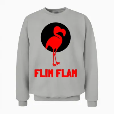 Flam Flim Flam Flamingo Unisex Sweatshirt - Ash