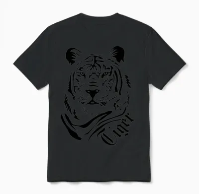 Tiger Unisex T-Shirt - Black