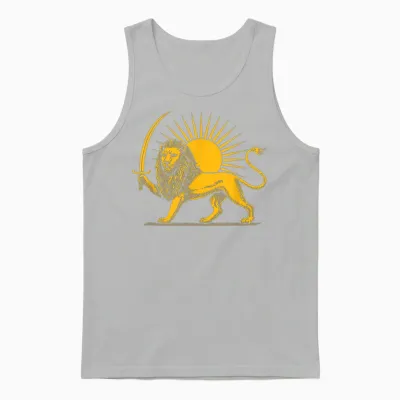 Iranian Flag Lion Sun Persian Pride Iranian Unisex Tank Top - Ash