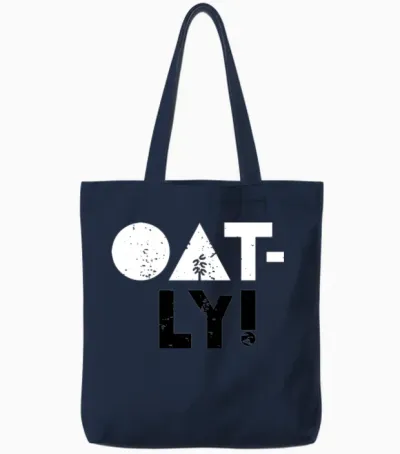 Oatly! Oat Milk Tote Bags - Navy