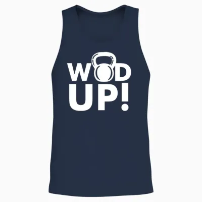 Crossfit Wod Up Unisex Tank Top - Navy