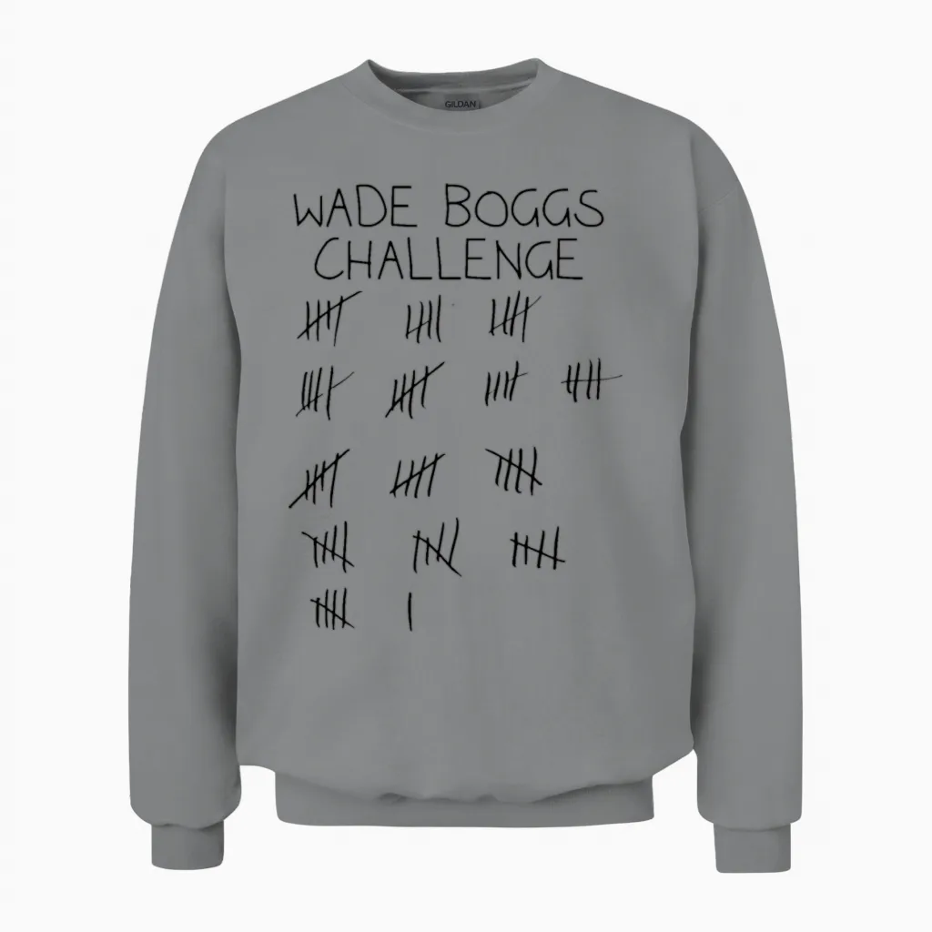 Wade Boggs Challenge Always Sunny Unisex Sweatshirt in Sport Grey