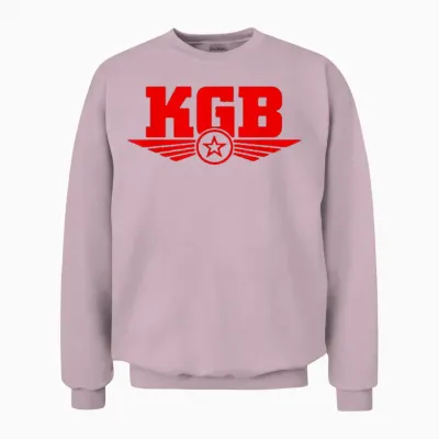Soviet Union Kgb Agent Committee for State Security Cccp T-Shirt, Black Unisex Sweatshirt - Light Pink