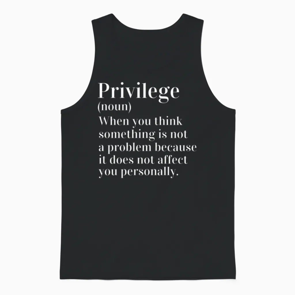 Anti Racism Social Justice Equal Rights Equality P Unisex Tank Top in Black