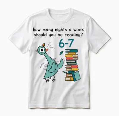 How Many Nights a Week Should You Be Reading 6-7 Unisex T-Shirt - White