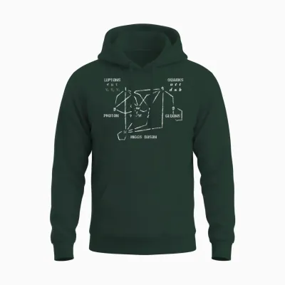 Higgs Boson Quarks Unisex Hoodie - Forest