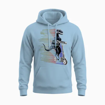 Escooter Electroroller E-Roller Raptor Bestseller Unisex Hoodie - Light Blue