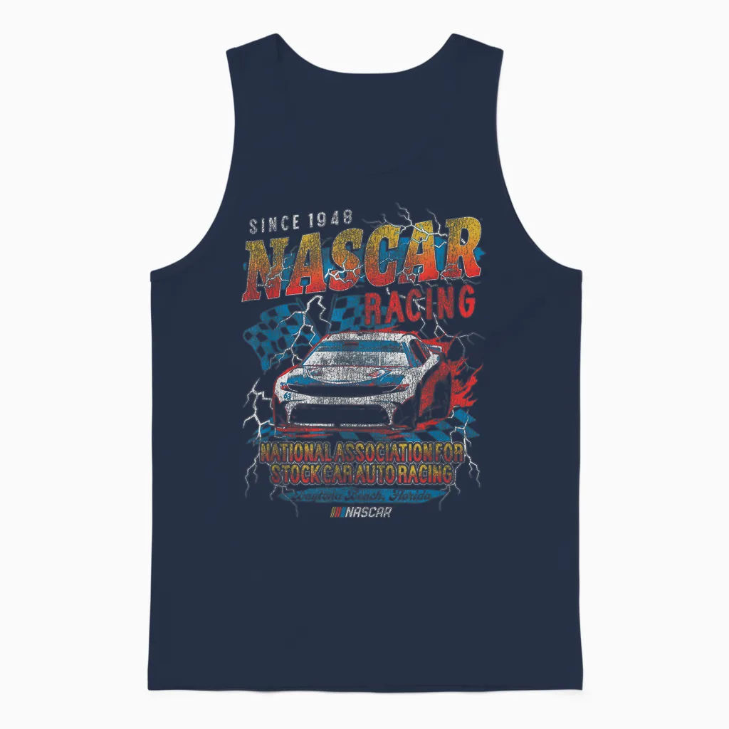 Nascar National Association for Stock Car Auto Racing Unisex Tank Top in Navy