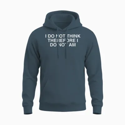 I Don't Think So, So I'm Not a Pun on Year 2000 Sarcasm Unisex Hoodie - Dark Heather