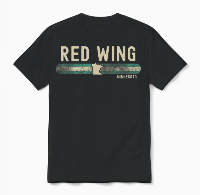 Red Wing Mn | Minnesota Unisex T-Shirt in Black