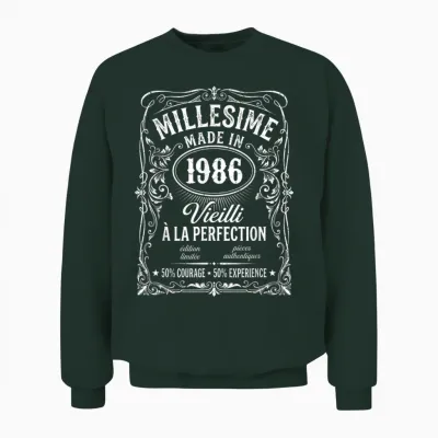 40 Years Vintage Limited Edition Gift Humour Unisex Sweatshirt - Forest
