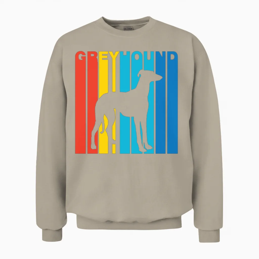 Retro Greyhound Unisex Sweatshirt - Sand