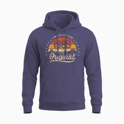 Limited Edition Original 1989 Vintage 37. Geburtstag Mann Unisex Hoodie - Heather Sport Dark Navy