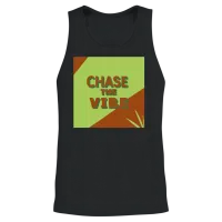 Chase the Vibe Retro Tropics Unisex Tank Top - Black – 2