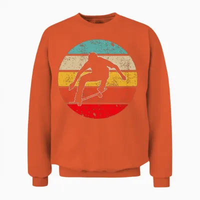 Skate Retro Unisex Sweatshirt - Orange