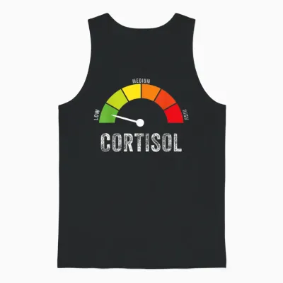 Low Cortisol Levels Meme Unisex Tank Top - Black
