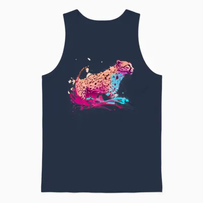 Guépard Unisex Tank Top - Navy