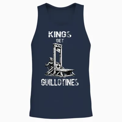 Funny Kings Get Guillotines Kings Day Kings Vintage Unisex Tank Top - Navy