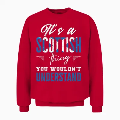 Scottish , Scottish Heritage, Scotland Unisex Sweatshirt - Red