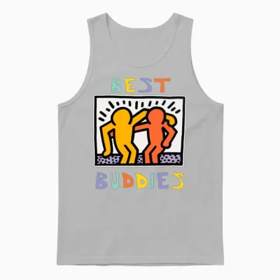 Best Buddies Has Landed Unisex Tank Top - Ash
