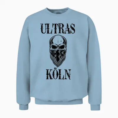 Köln Shirt Kölner Ultras Fanblock Herren & Damen Köln Unisex Sweatshirt - Light Blue