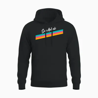 San Antonio Spurs Logo Unisex Hoodie - Black