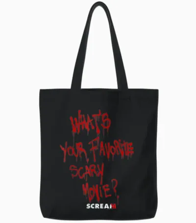 Scream 6 Favorite Scary Movie Tote Bags - Black