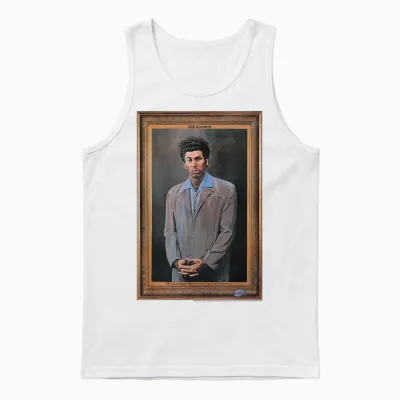 Seinfeld the Kramer Portrait Unisex Tank Top - White