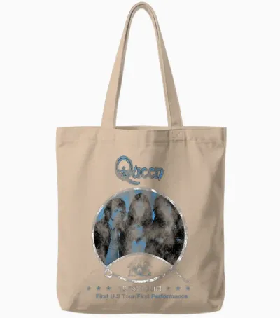 Official Queen 1974 Tote Bags - Natural