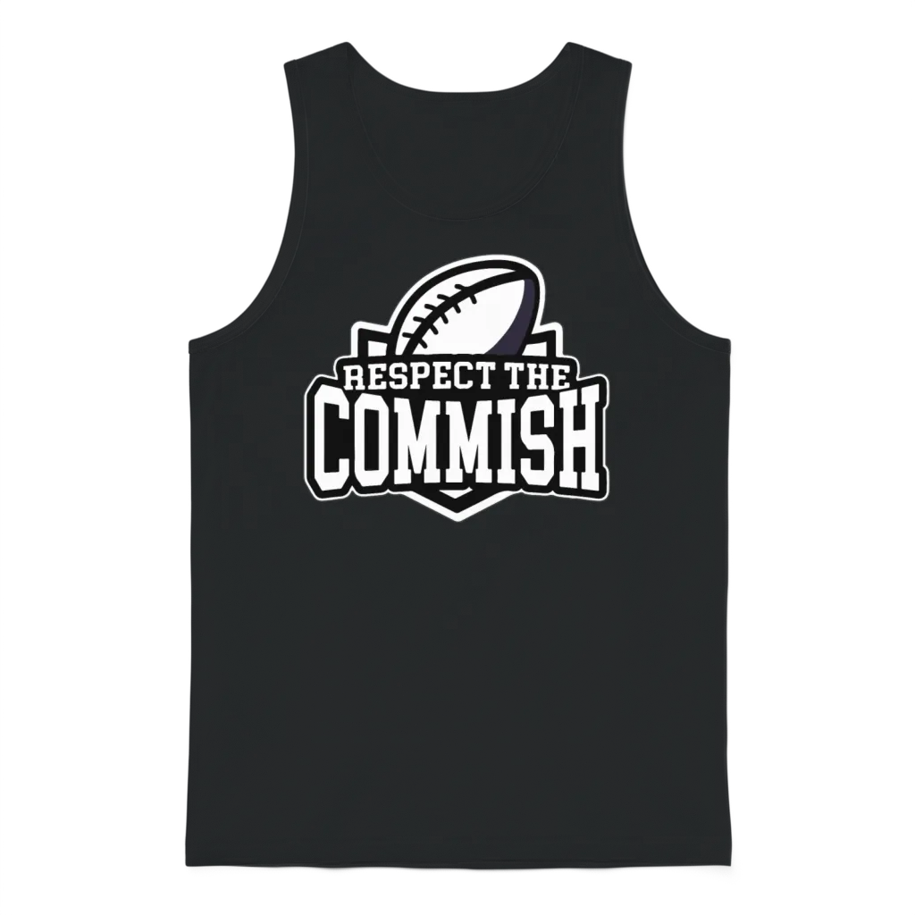 Respect the Commish Unisex Tank Top - Black