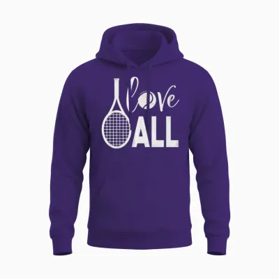 Love Ball Funny Unisex Hoodie - Purple