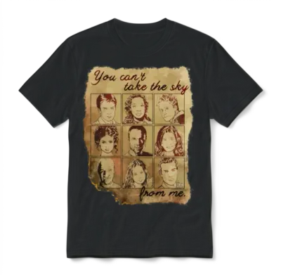 Firefly Burned Unisex T-Shirt - Black
