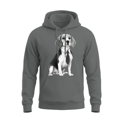 Beagle Dog Dog Silhouette Cute Dog Unisex Hoodie - Graphite Heather