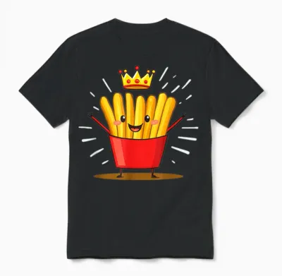 Costume with Crown Funny Adult Unisex T-Shirt - Black