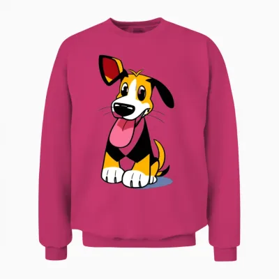 Cartoon Funny Dog Unisex Sweatshirt - Heliconia