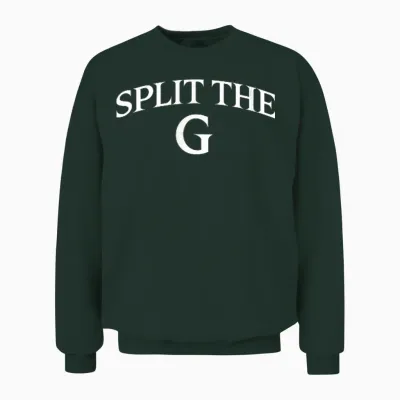 Funny Split the G St. Patrick's Day Unisex Sweatshirt - Forest