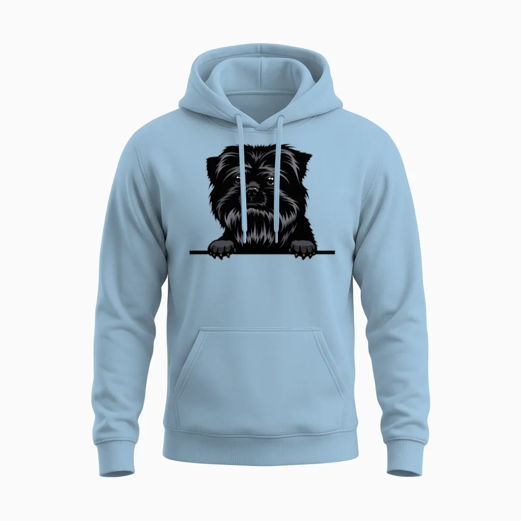 Affenpinscher Dog Lovers Unisex Hoodie in Light Blue