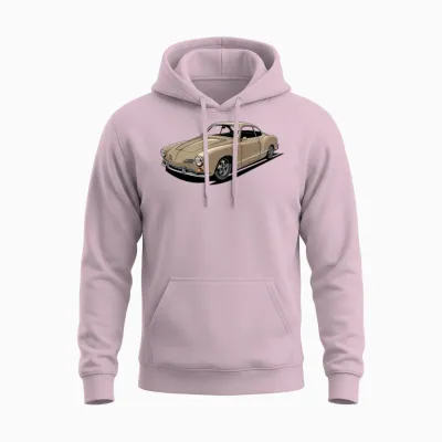 Karmann Vintage Car Unisex Hoodie - Light Pink