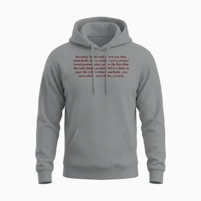 Damon Quote Unisex Hoodie - Sport Grey